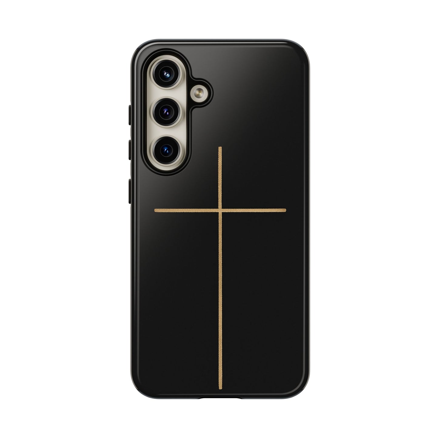 Minimalist Cross Phone Case, Tough iPhone Cover for Faithful Souls, Gift for Christians, Stylish Tech Accessories, Modern Christian Design
