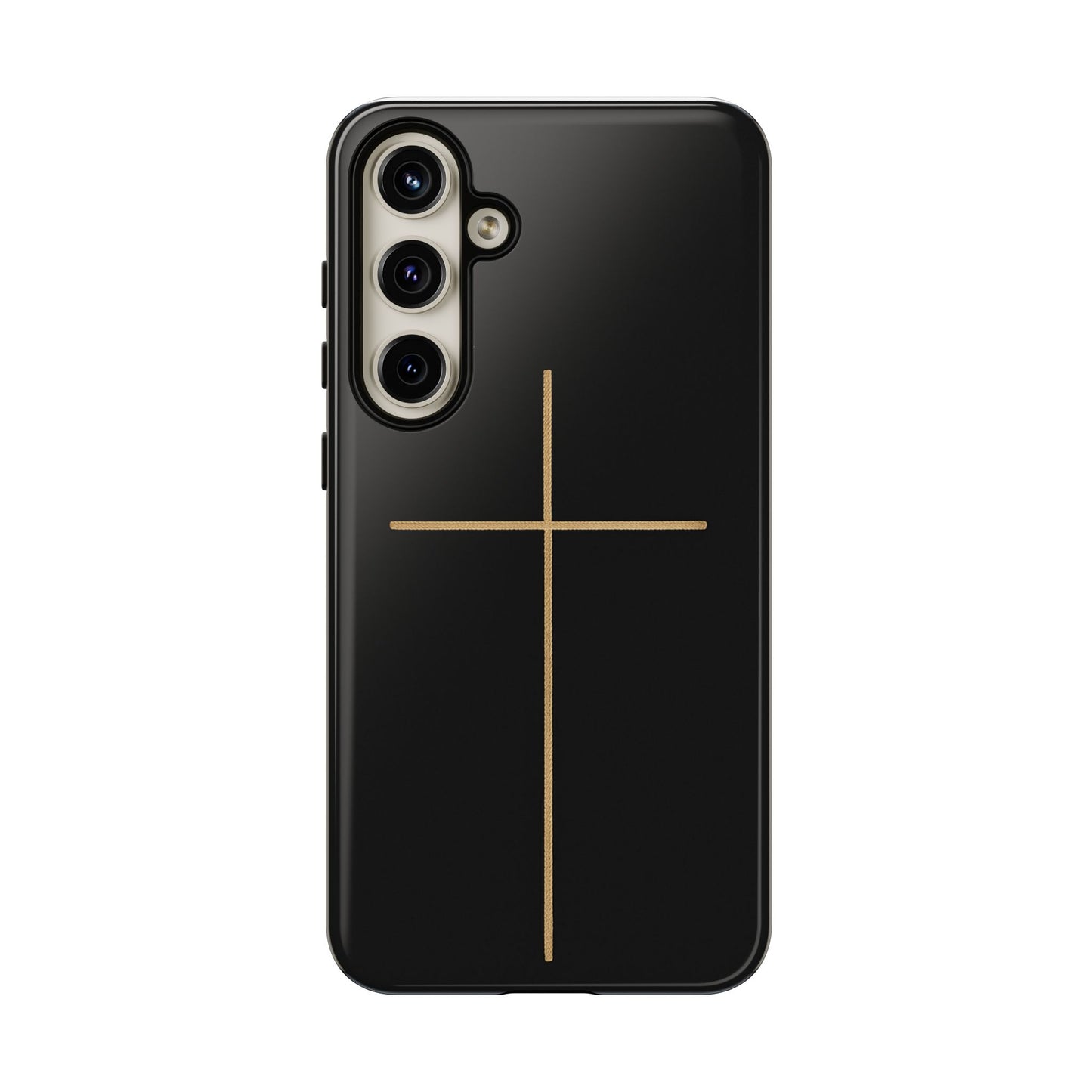 Minimalist Cross Phone Case, Tough iPhone Cover for Faithful Souls, Gift for Christians, Stylish Tech Accessories, Modern Christian Design
