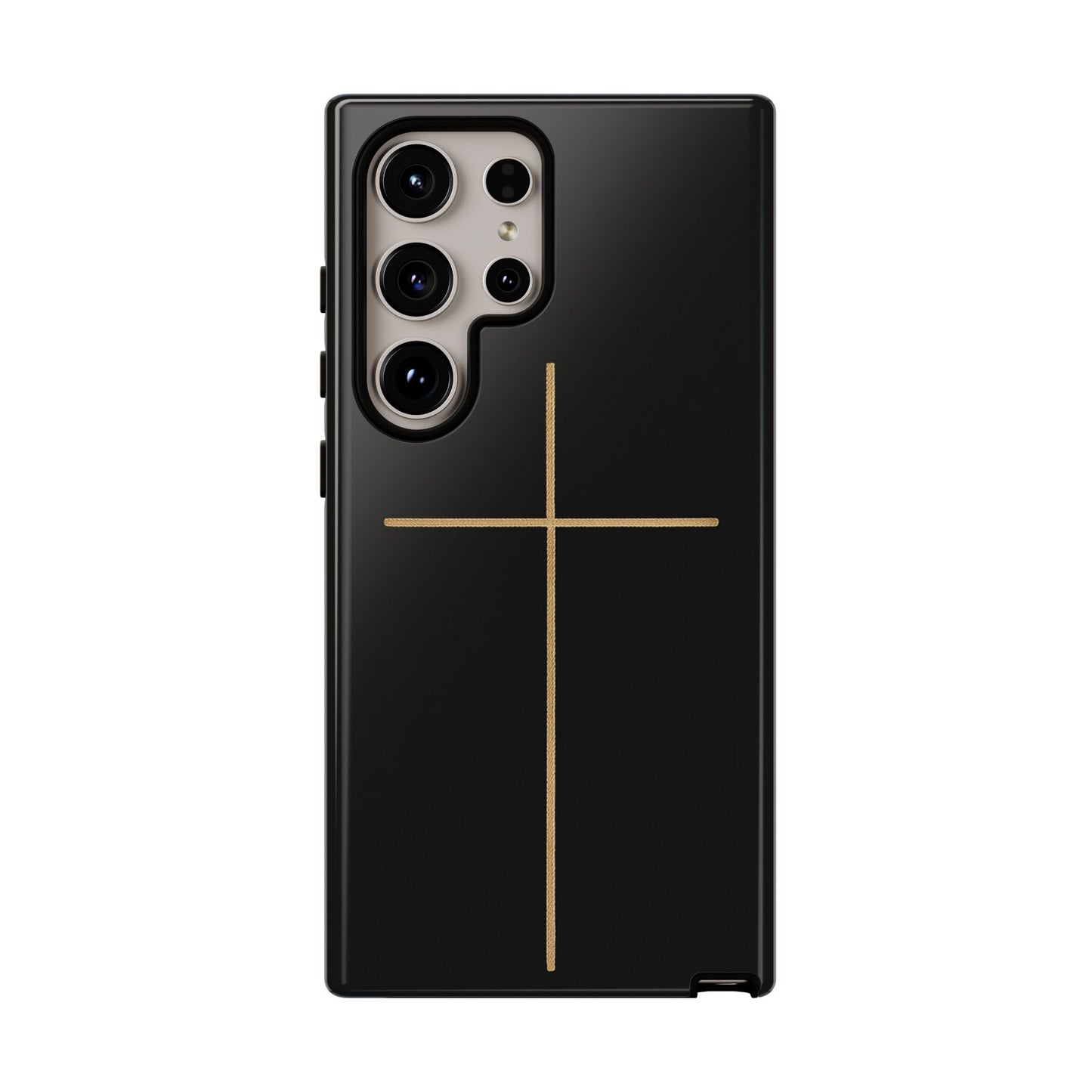 Minimalist Cross Phone Case, Tough iPhone Cover for Faithful Souls, Gift for Christians, Stylish Tech Accessories, Modern Christian Design