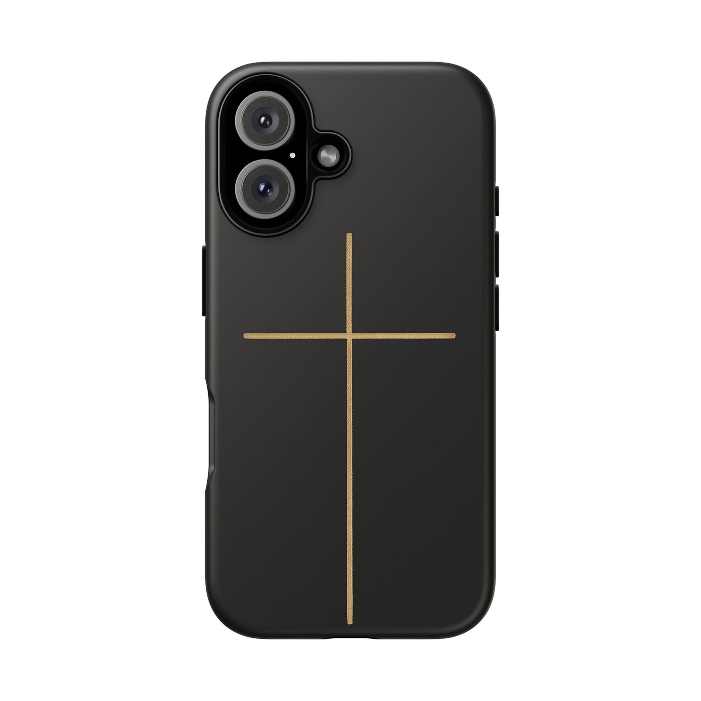 Minimalist Cross Phone Case, Tough iPhone Cover for Faithful Souls, Gift for Christians, Stylish Tech Accessories, Modern Christian Design