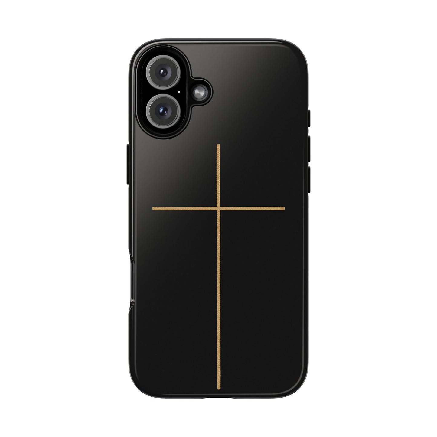 Minimalist Cross Phone Case, Tough iPhone Cover for Faithful Souls, Gift for Christians, Stylish Tech Accessories, Modern Christian Design