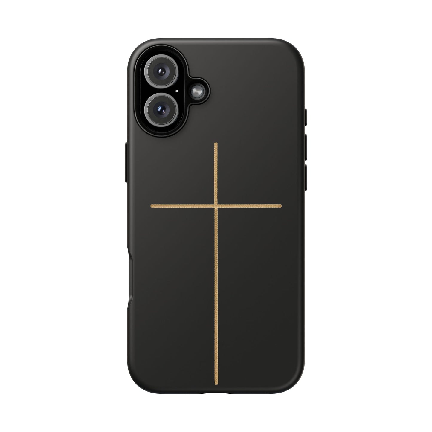 Minimalist Cross Phone Case, Tough iPhone Cover for Faithful Souls, Gift for Christians, Stylish Tech Accessories, Modern Christian Design
