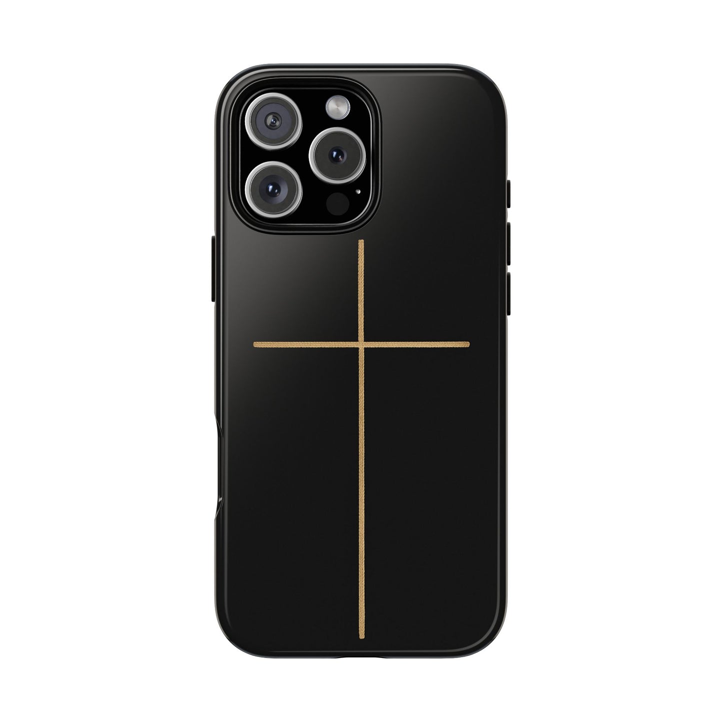 Minimalist Cross Phone Case, Tough iPhone Cover for Faithful Souls, Gift for Christians, Stylish Tech Accessories, Modern Christian Design