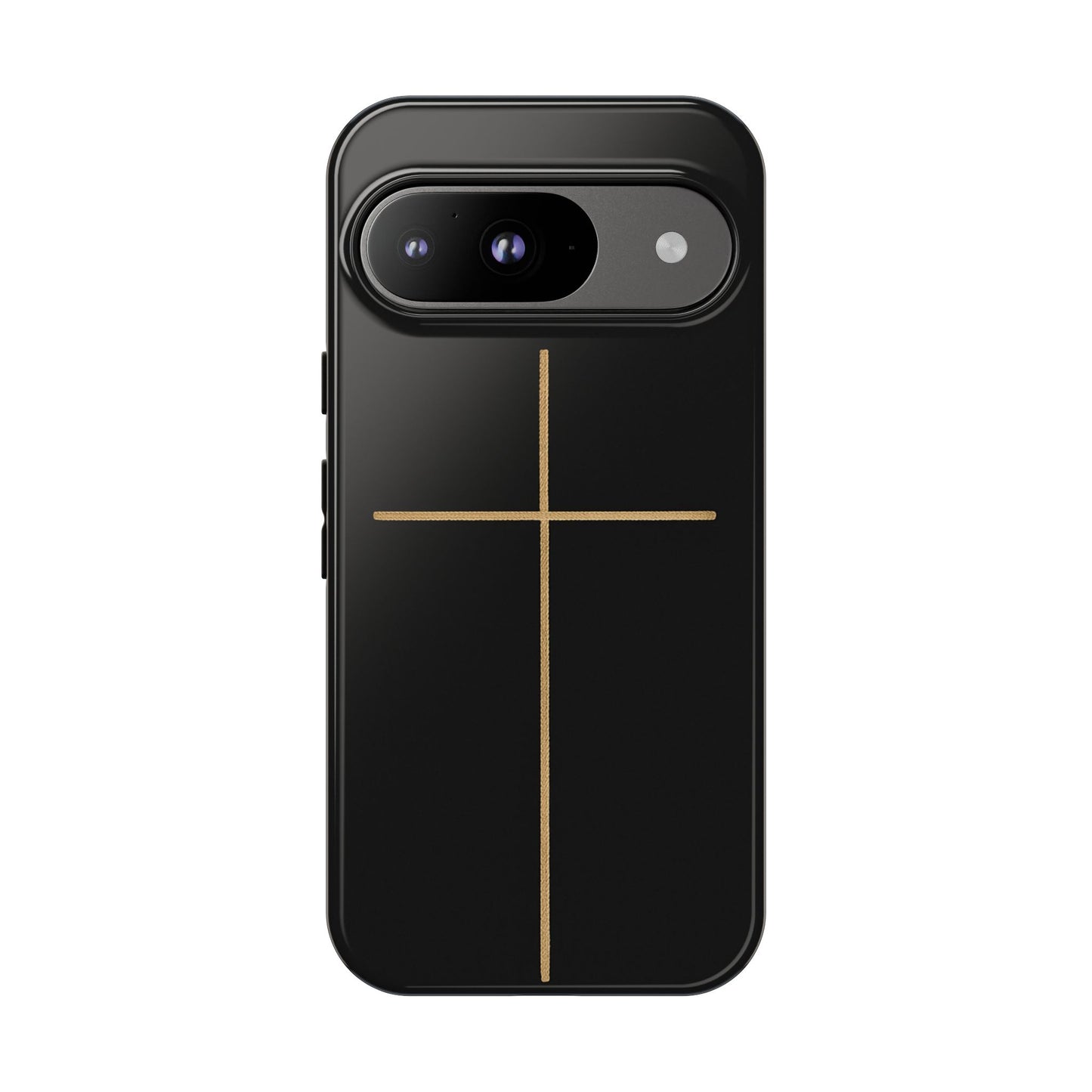 Minimalist Cross Phone Case, Tough iPhone Cover for Faithful Souls, Gift for Christians, Stylish Tech Accessories, Modern Christian Design