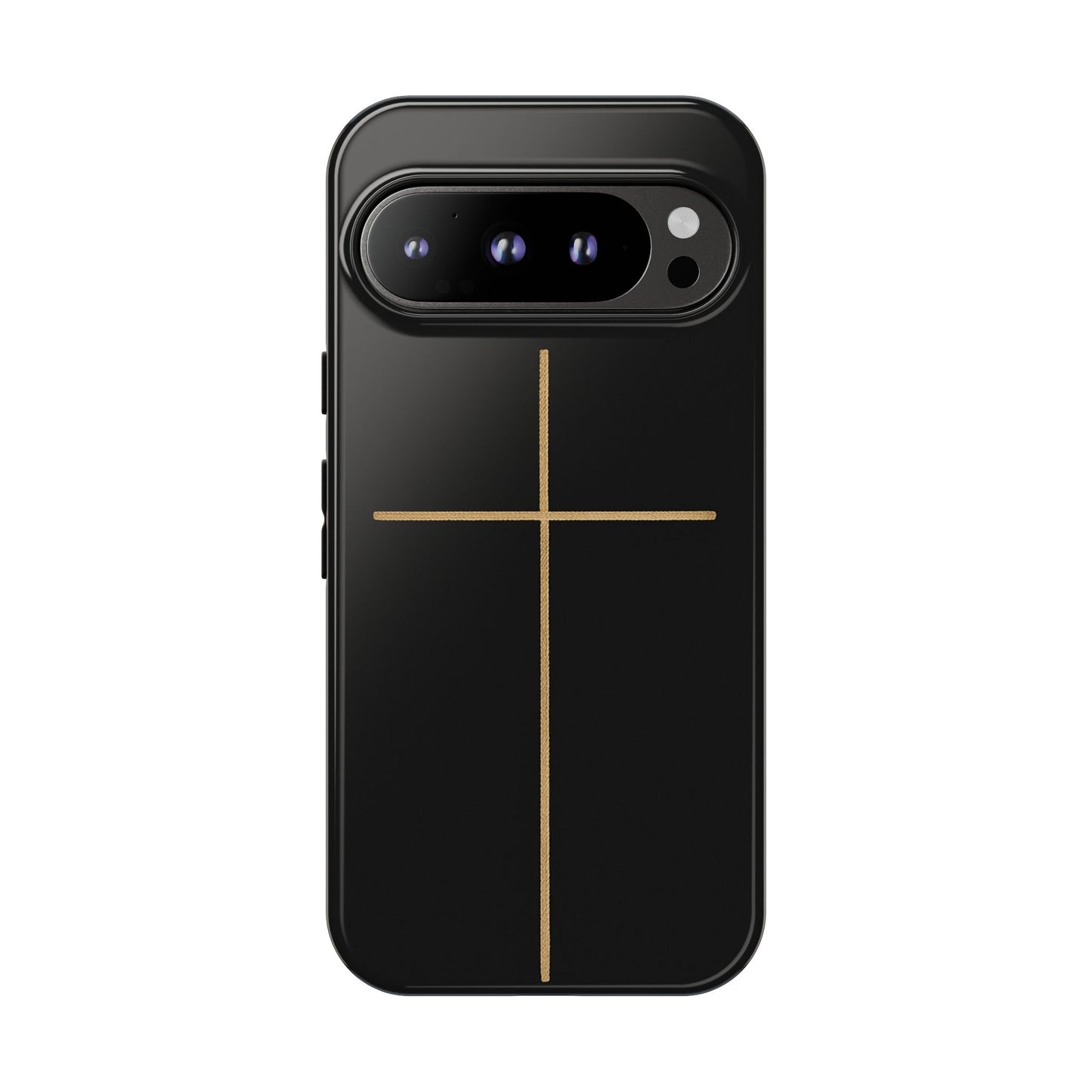 Minimalist Cross Phone Case, Tough iPhone Cover for Faithful Souls, Gift for Christians, Stylish Tech Accessories, Modern Christian Design