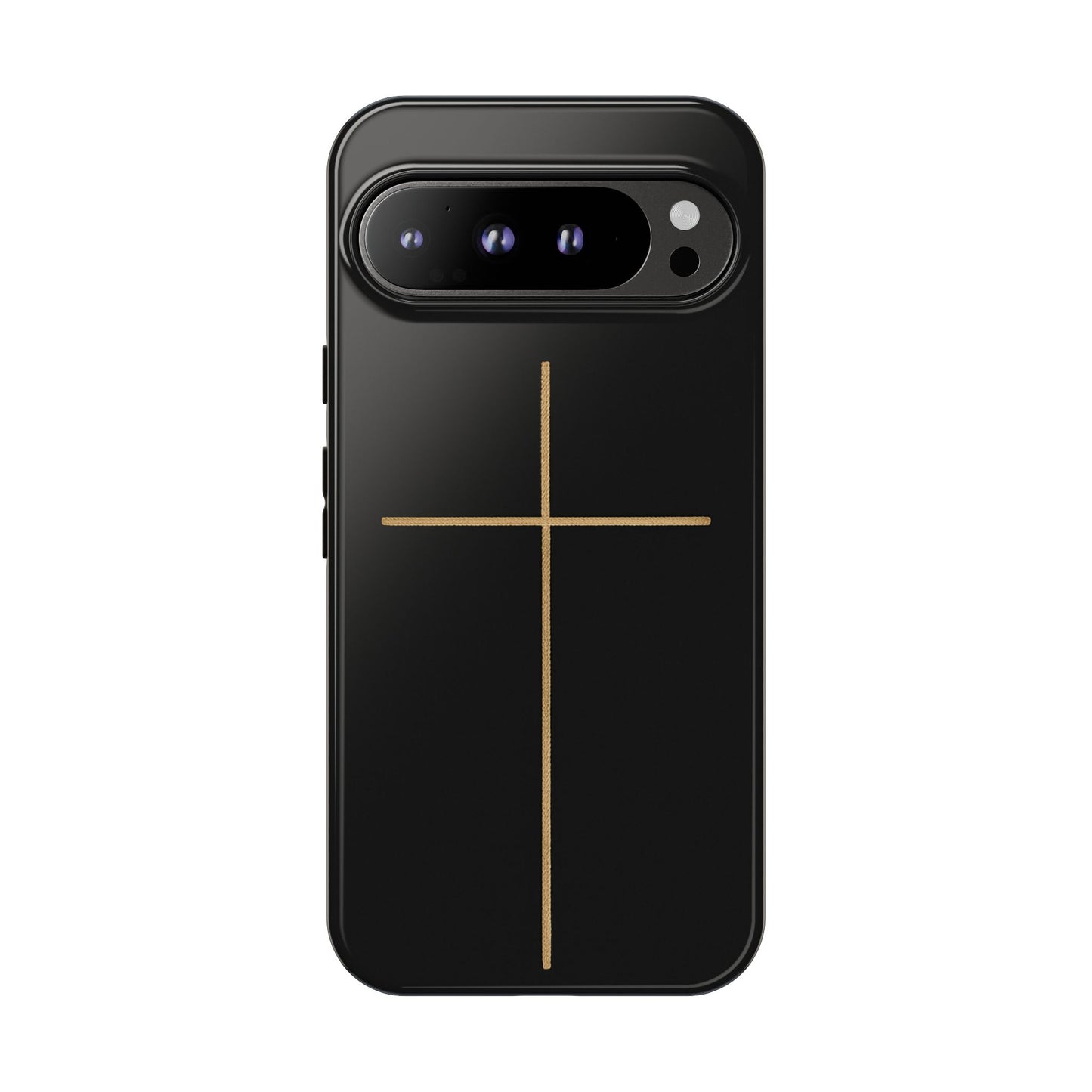 Minimalist Cross Phone Case, Tough iPhone Cover for Faithful Souls, Gift for Christians, Stylish Tech Accessories, Modern Christian Design