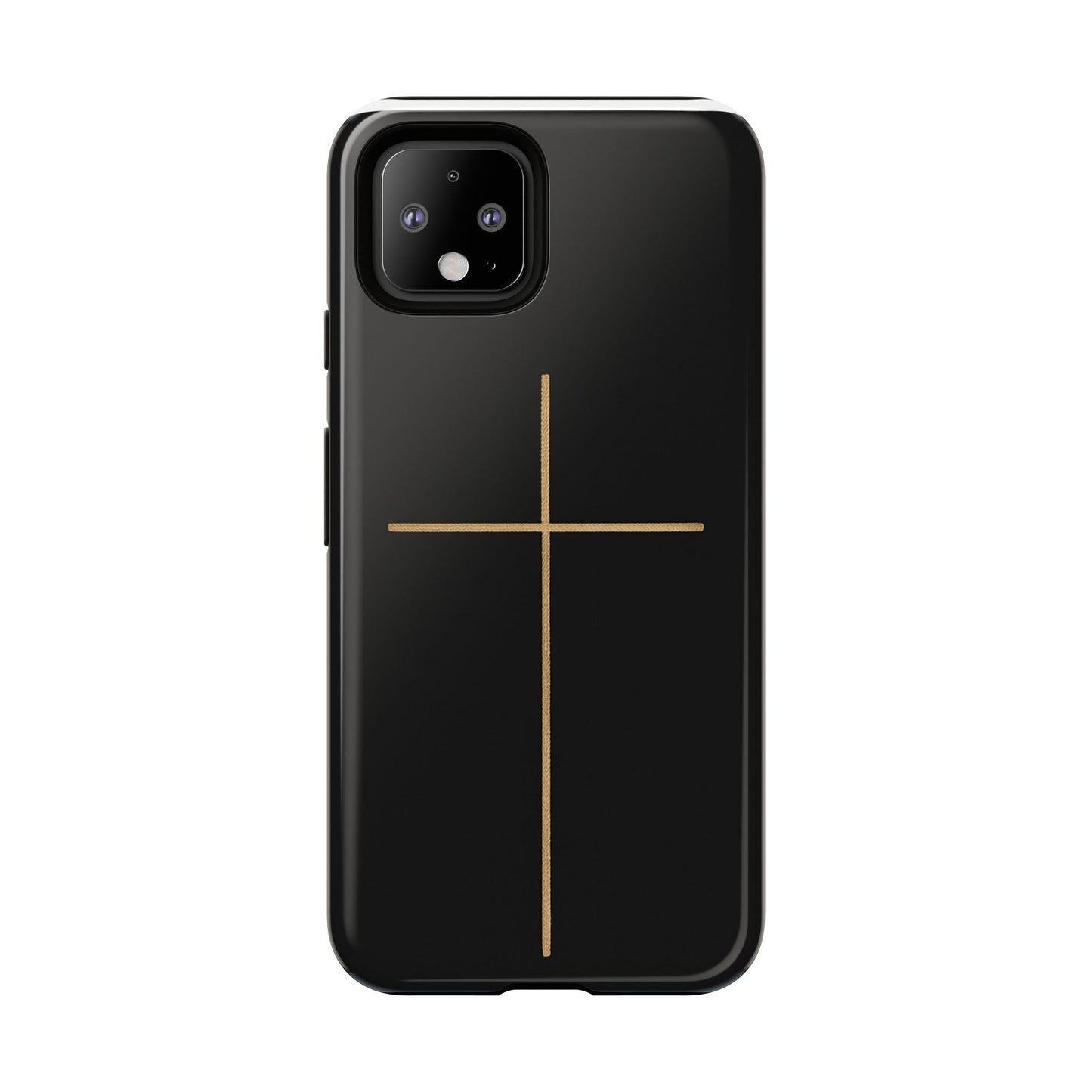 Minimalist Cross Phone Case, Tough iPhone Cover for Faithful Souls, Gift for Christians, Stylish Tech Accessories, Modern Christian Design