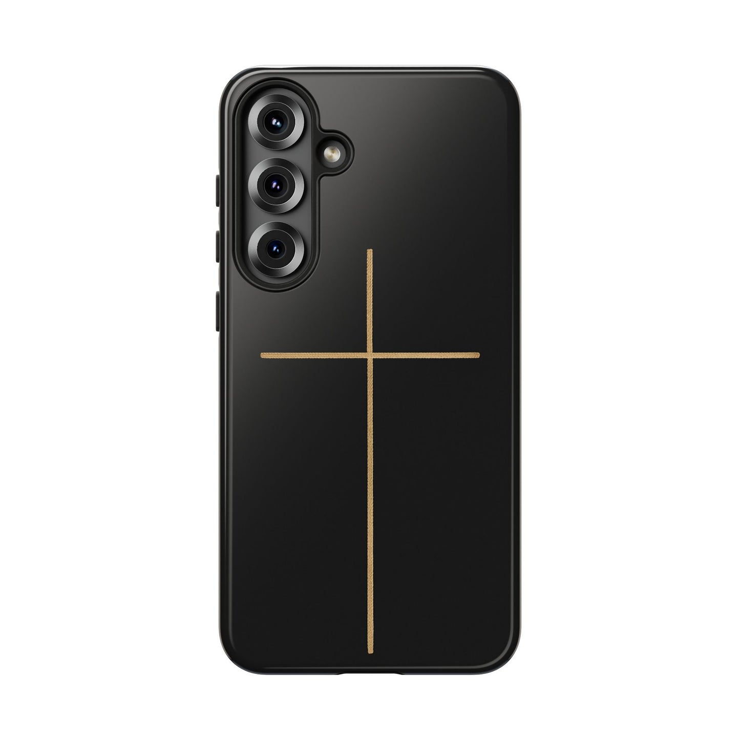 Minimalist Cross Phone Case, Tough iPhone Cover for Faithful Souls, Gift for Christians, Stylish Tech Accessories, Modern Christian Design