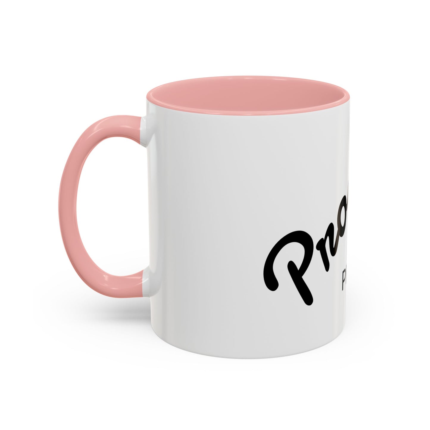 Motivational Accent Coffee Mug "Progress over Perfection"