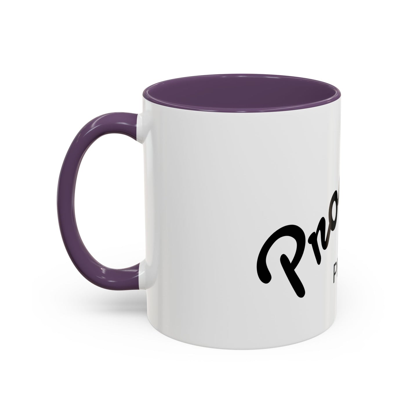 Motivational Accent Coffee Mug "Progress over Perfection"