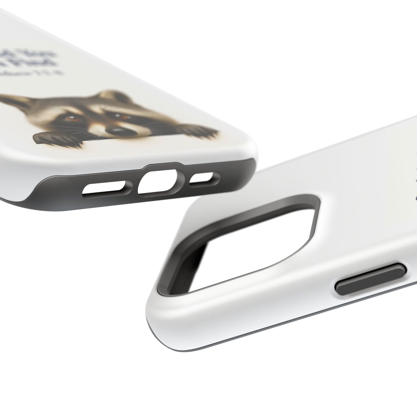 Raccoon Bible Verse Phone Case | Unique Impact-Resistant Cover | Customizable Gift for Nature Lovers, Birthday, or Everyday Use