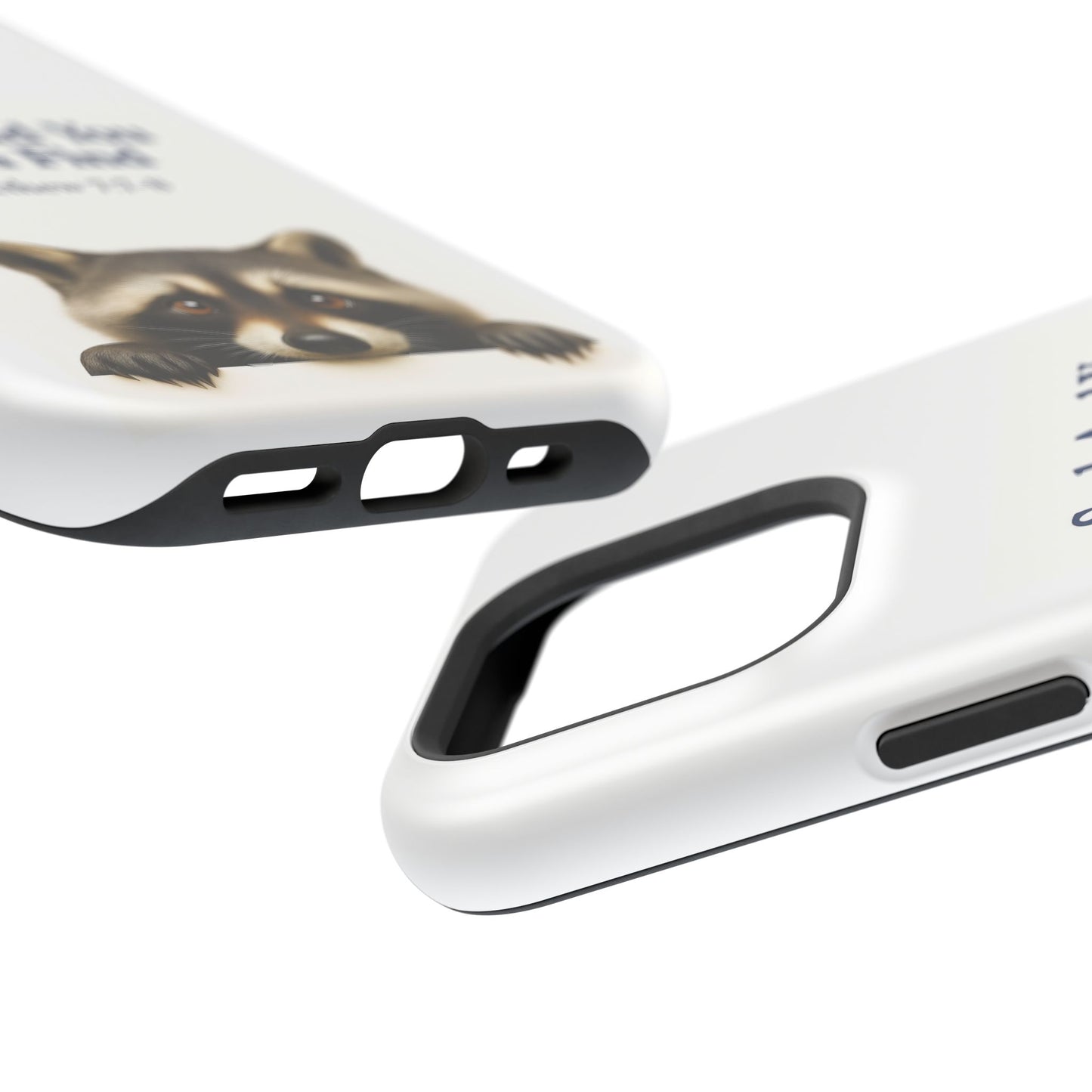 Raccoon Bible Verse Phone Case | Unique Impact-Resistant Cover | Customizable Gift for Nature Lovers, Birthday, or Everyday Use