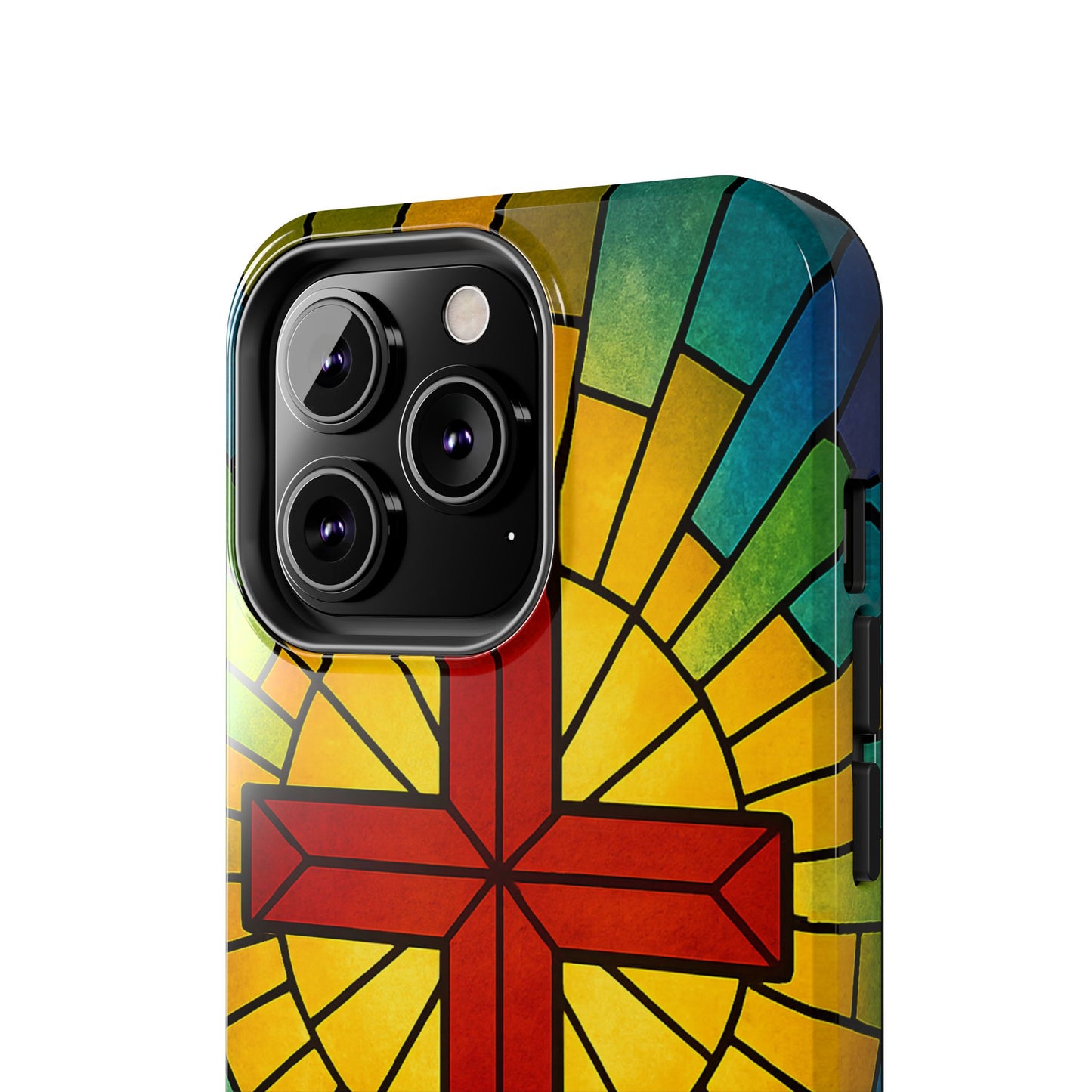 Stained Glass Christian Phone Cases, Tough Cases for Protection, Religious Gifts, Church Accessories, Faith-based Designs