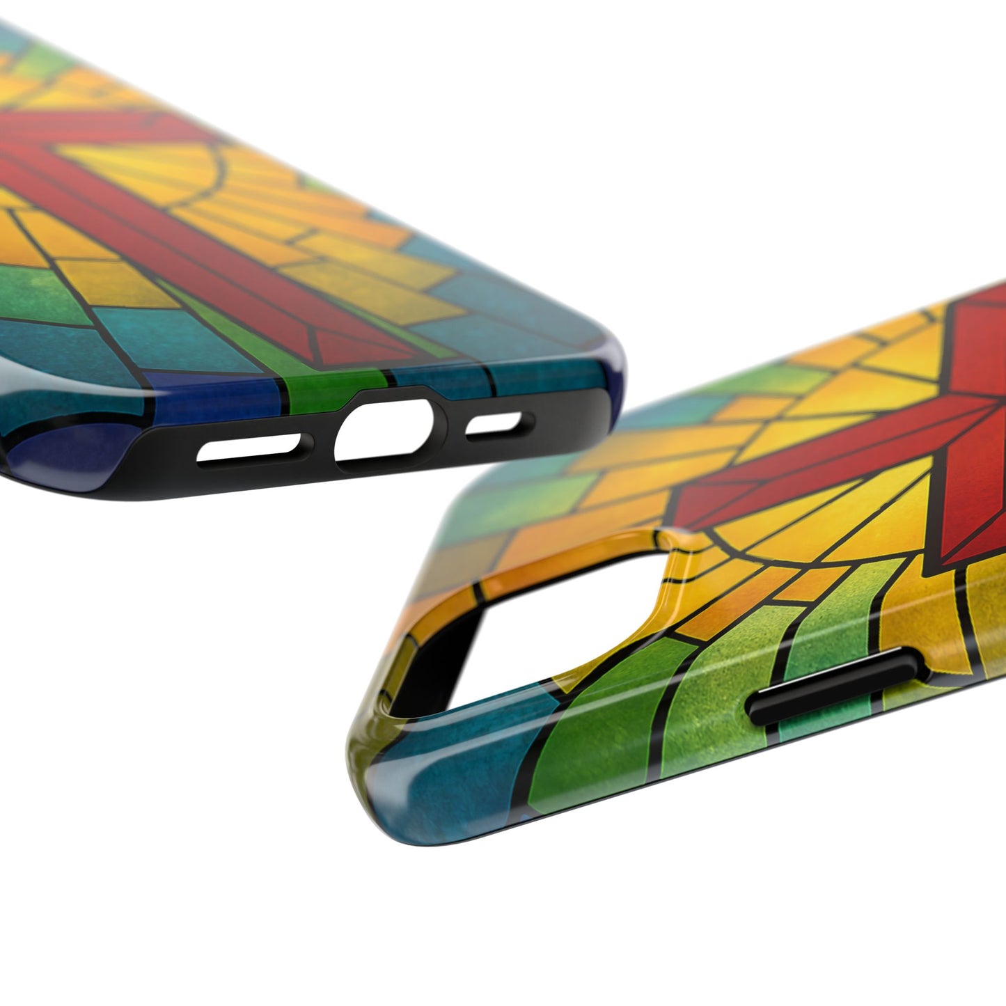 Stained Glass Christian Phone Cases, Tough Cases for Protection, Religious Gifts, Church Accessories, Faith-based Designs