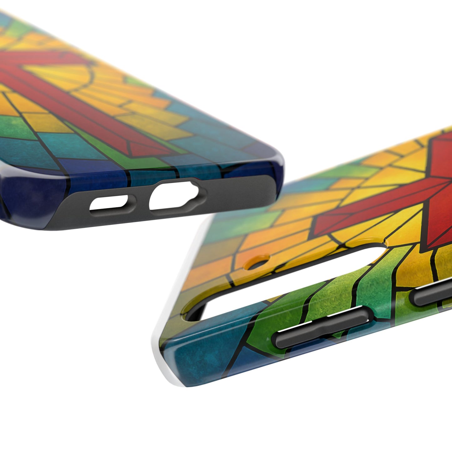 Stained Glass Christian Phone Cases, Tough Cases for Protection, Religious Gifts, Church Accessories, Faith-based Designs
