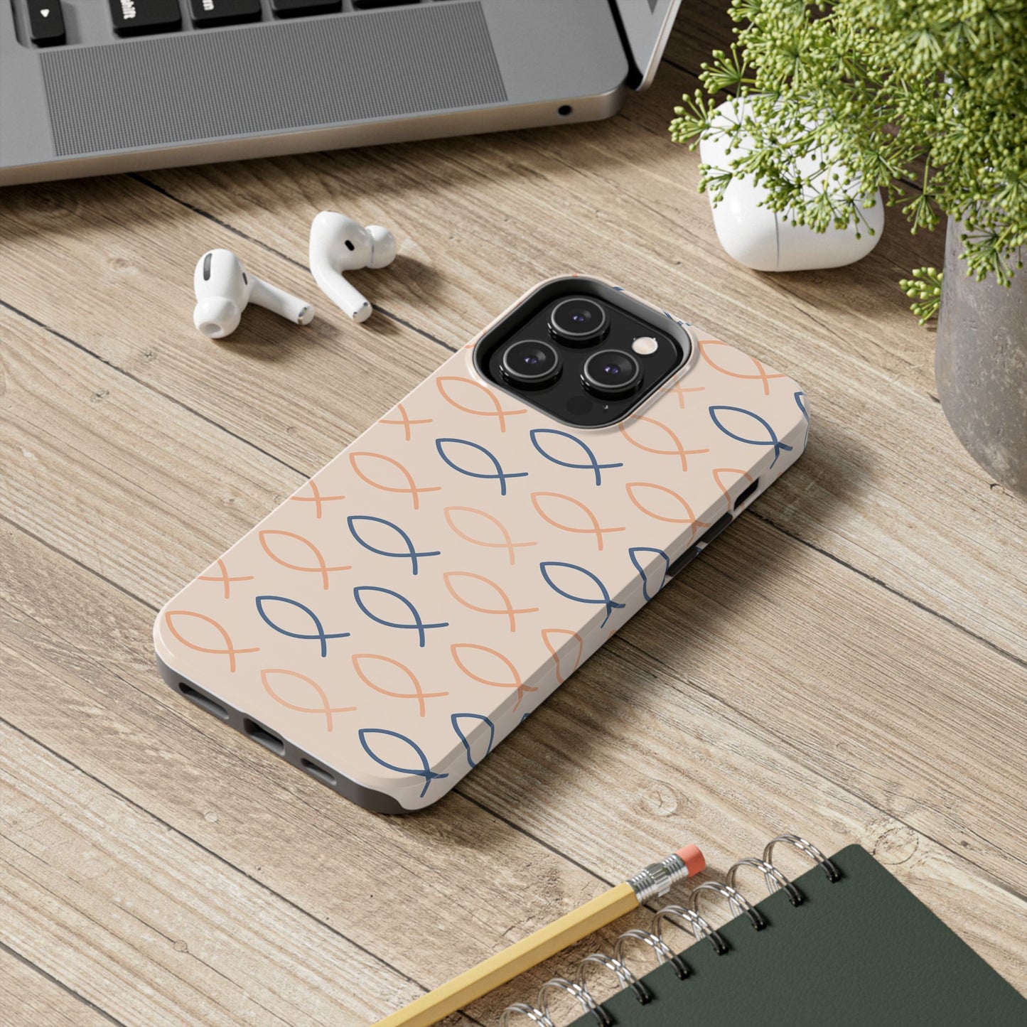 Stylish Fish Pattern Phone Cases | Unique Christian Gifts, Trendy Accessories, Durable Protection, Perfect for Everyday Use