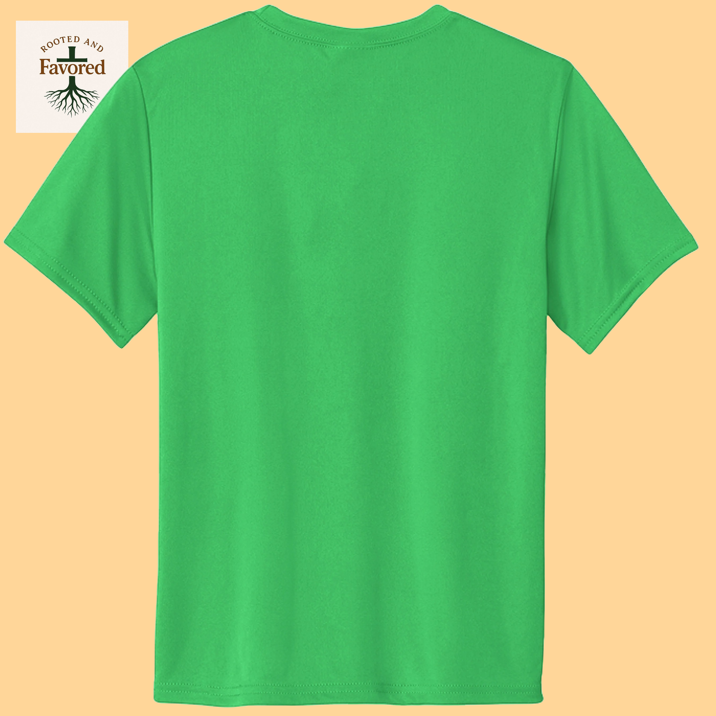 Boys Port & Company Youth T-shirt "Rooted In Christ"