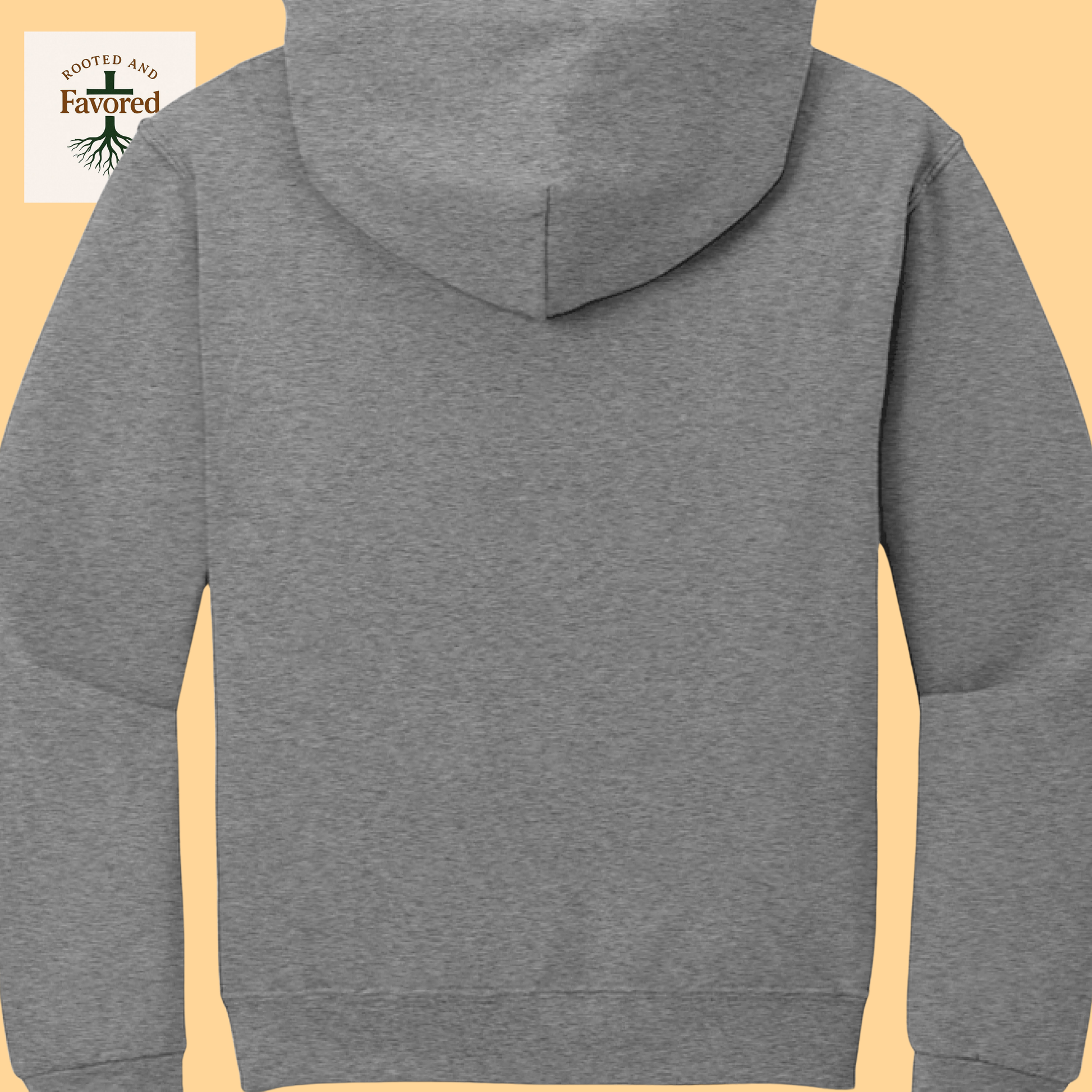 Men's Jerzees NuBlend Fleece Pullover Hoodie "Rooted and Favored"