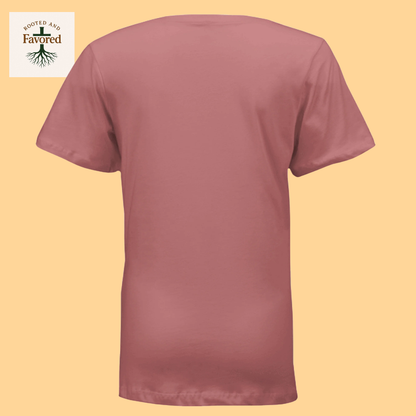 Womens Bella Relaxed Short-Sleeve V-Neck T-shirt "Love Like Jesus"