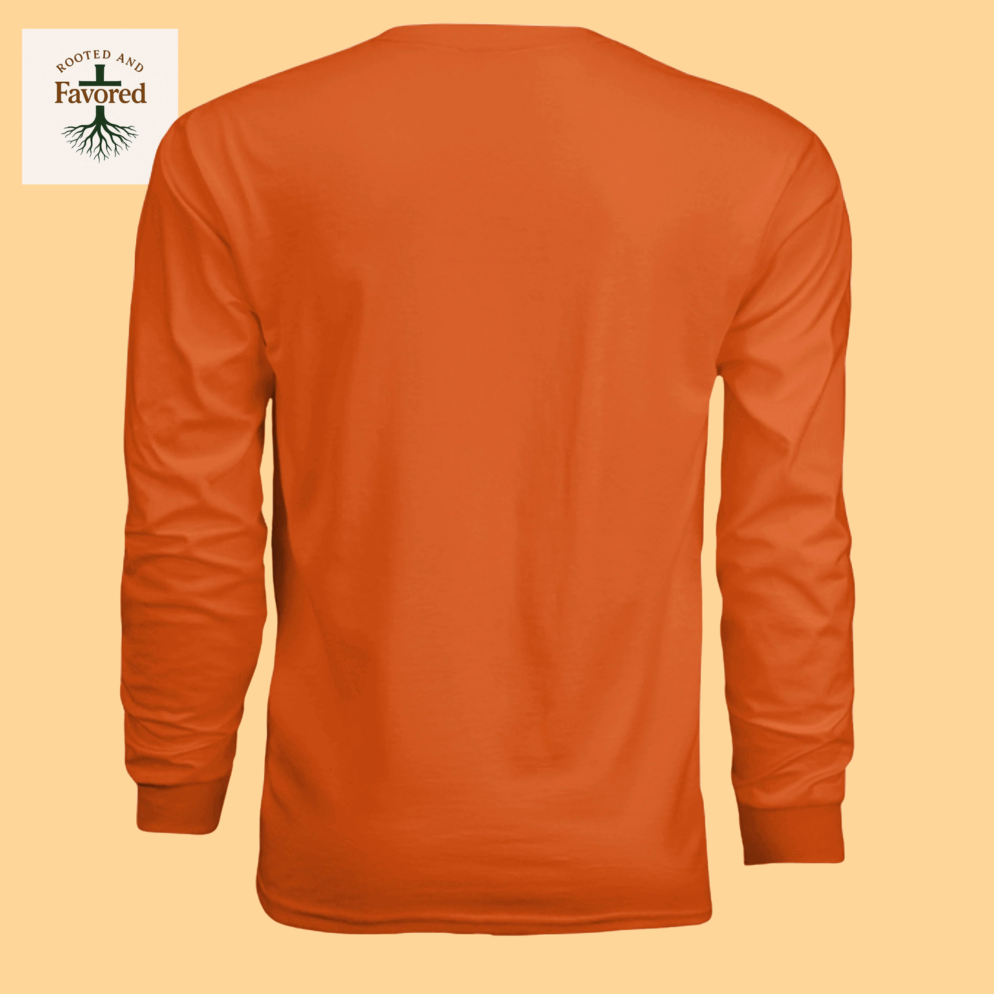 Men's Long-Sleeve Cooling Performance Tee "Rooted And Favored"
