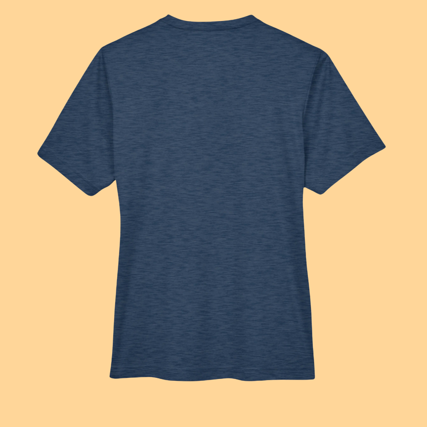 Sonic Heather Performance V Neck T-Shirt "Jesus-He Will Be There For You"