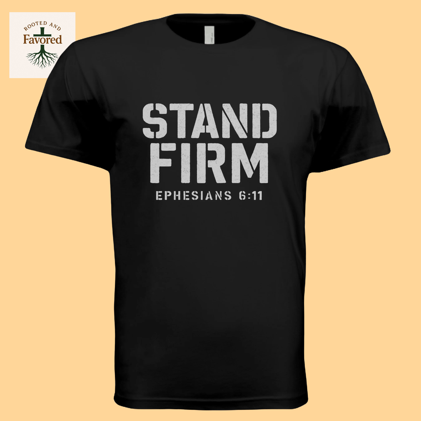 Men's Next Level Apparel Cotton Tee "Stand Firm"