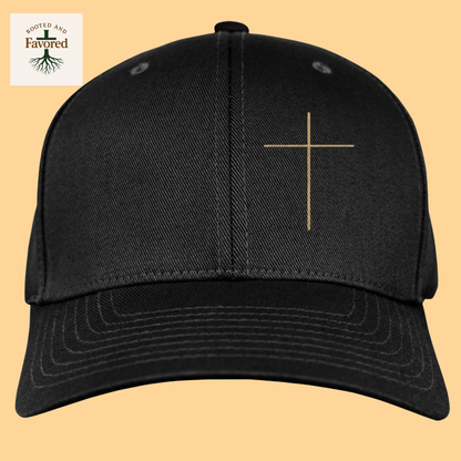 Men's Yupoong Wooly 6-Panel Cap with Cross