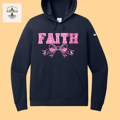 Ladies Nike Fleece Pullover Hoodie "Faith"