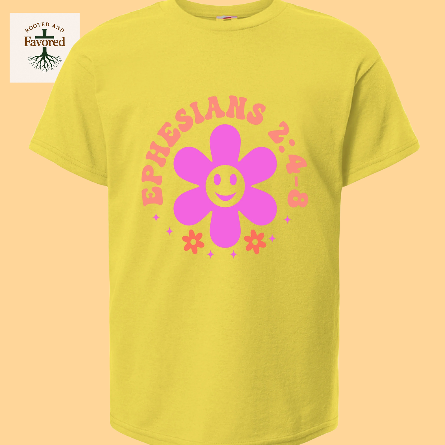 Girls Hanes ComfortSoft Cotton T-Shirt "Ephesians 2:4-8"