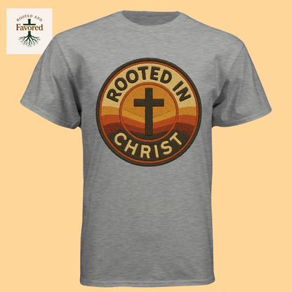 Mens Next Level Apparel T-shirt "Rooted In Christ"