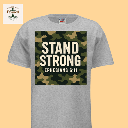 Boys Jerzees Dri-Power Active T-shirt "Stand Strong"