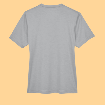 Sonic Heather Performance V Neck T-Shirt "Jesus-He Will Be There For You"