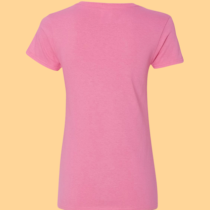 Ladies Gildan Heavy Cotton V-Neck T-Shirt "I Am Always With You"