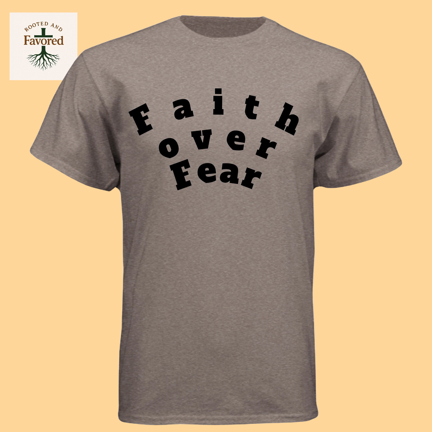 Men's Next Level Triblend Crew "Faith Over Fear"