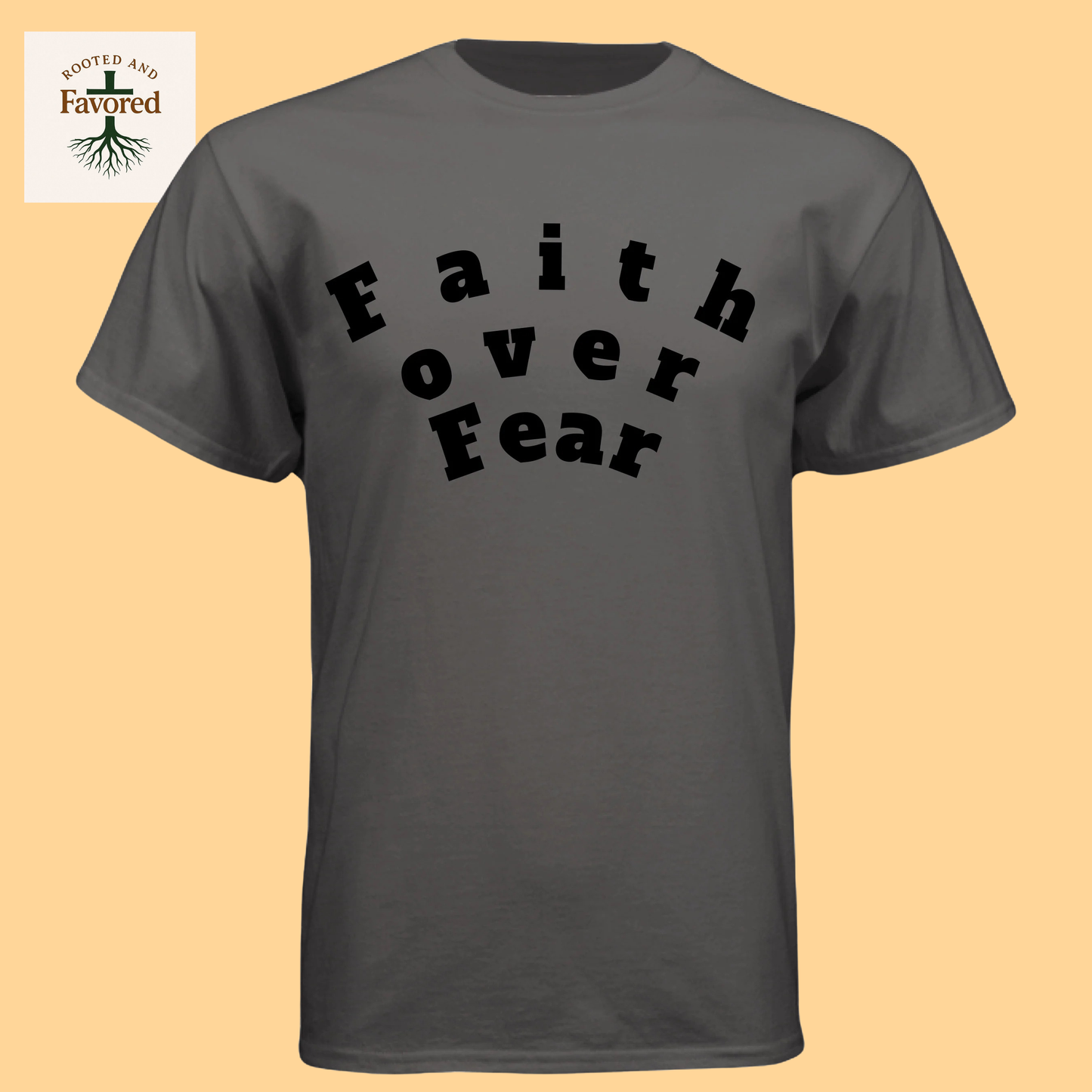 Men's Next Level Triblend Crew "Faith Over Fear"