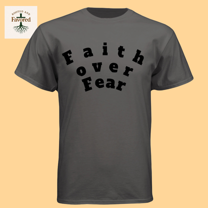 Men's Next Level Triblend Crew "Faith Over Fear"