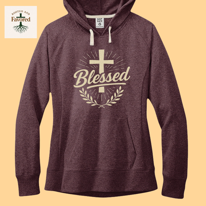 Women's District Fleece Hoodie "Blessed"