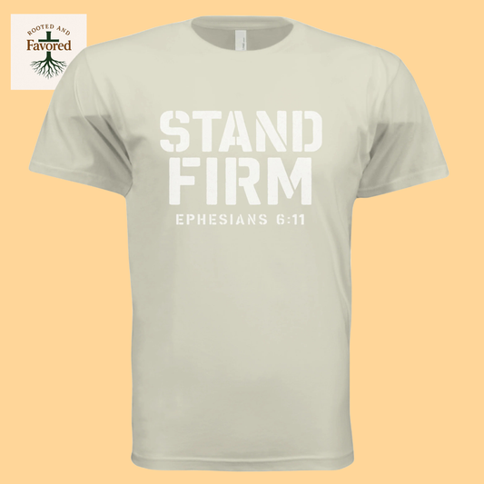 Men's Next Level Apparel Cotton Tee "Stand Firm"