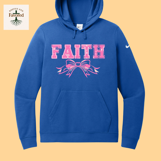 Ladies Nike Fleece Pullover Hoodie "Faith"
