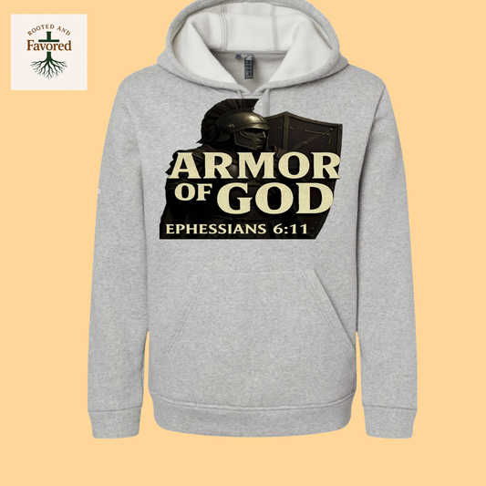 Men Adidas Fleece Hoodie "Armor of God"