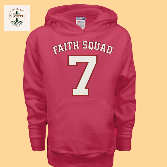Boys Jerzees Youth NuBlend Pullover Hoodie "Faith Squad"