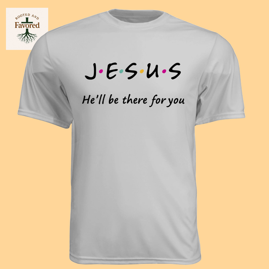 Men's Short-Sleeve Cooling Performance Crew T-Shirt "Jesus-I'll Be There For You"
