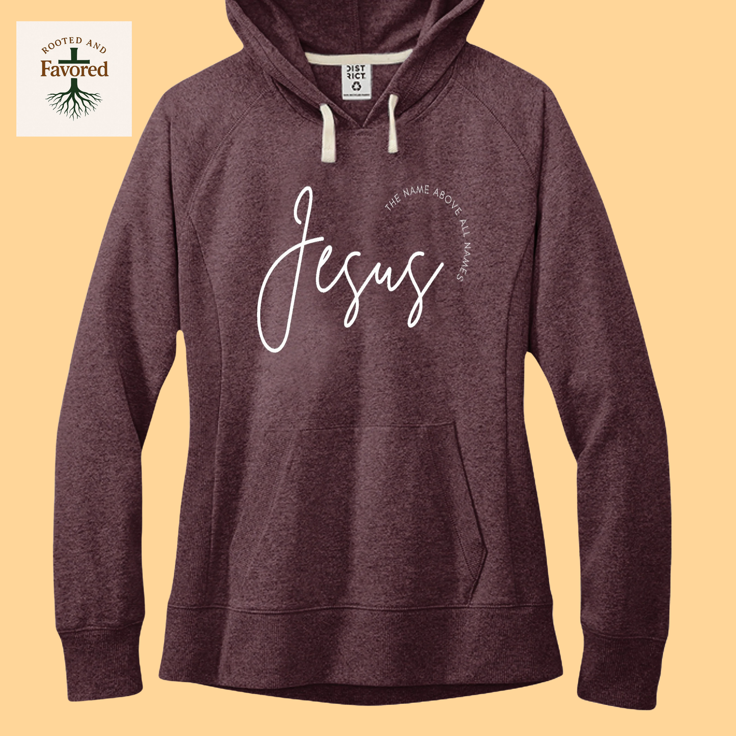 Women's District Fleece Hoodie "Jesus-The Name Above All Names"