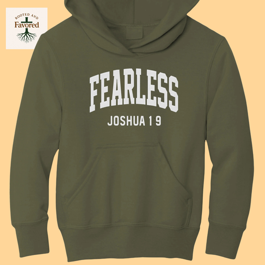 Boys Port & Company Youth Fleece Hoodie "Fearless"