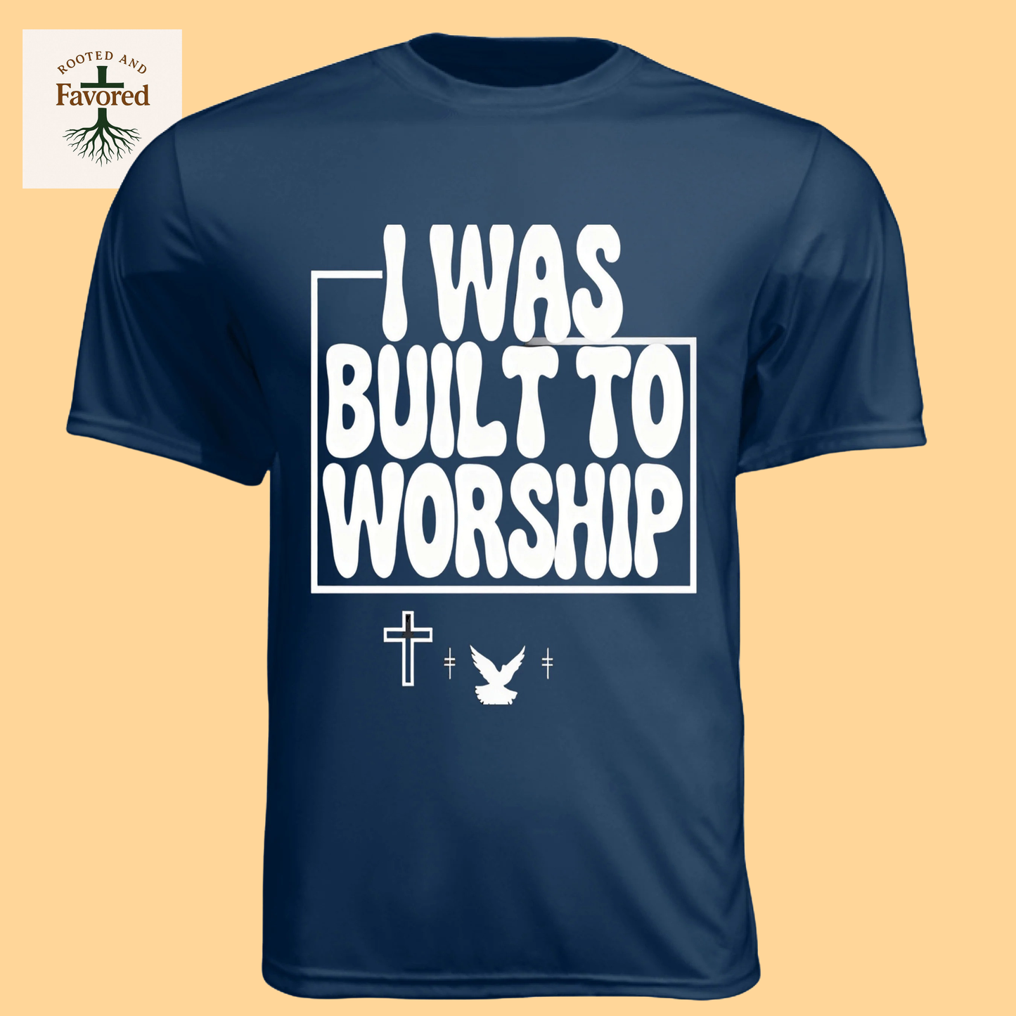 Men's Short-Sleeve Cooling Performance Crew "I Was Built To Worship"
