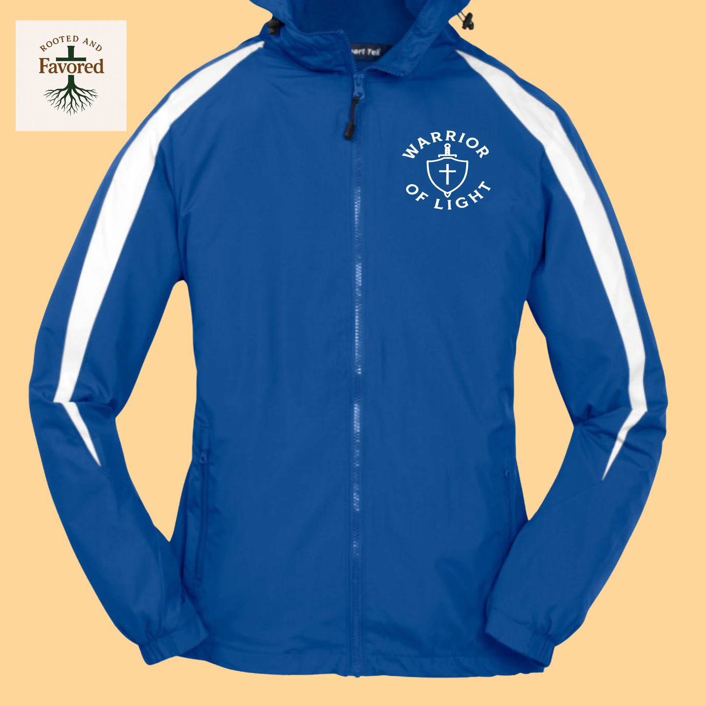 Youth Sport-Tek Boys Fleece-Lined Colorblock Jacket "Warrior Of Light"