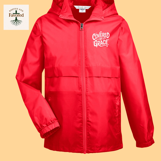 Boy's Youth Zone Proctect Lightweight Jacket "Covered By Grace"