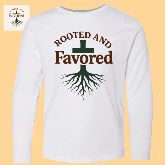 Boys LAT Youth Long-Sleeve T-Shirt "Rooted And Favored"