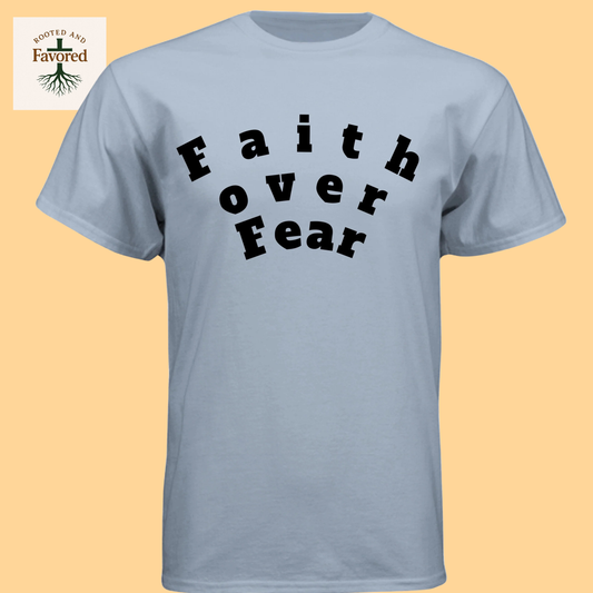 Men's Next Level Triblend Crew "Faith Over Fear"