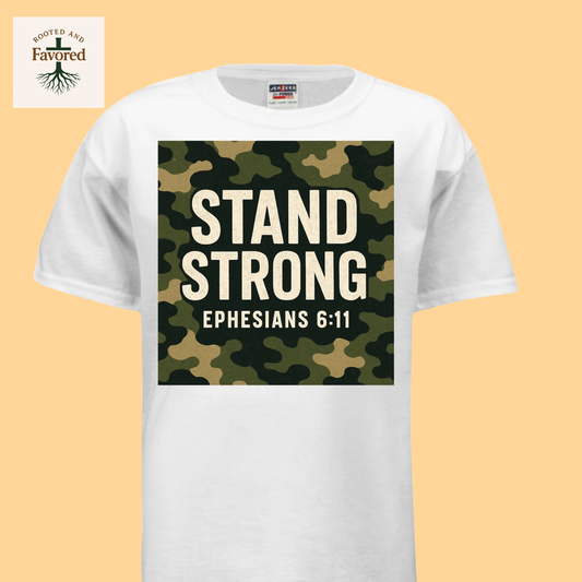 Boys Jerzees Dri-Power Active T-shirt "Stand Strong"
